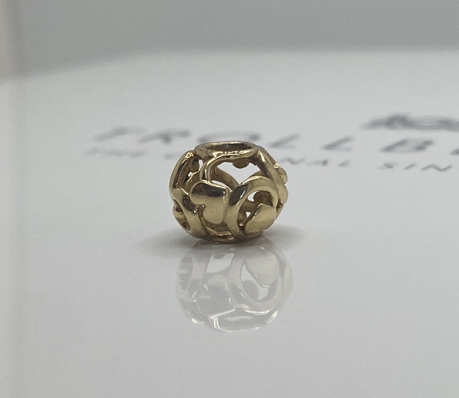 Trollbeads 18K Yellow Gold First Signs Bead | eBay