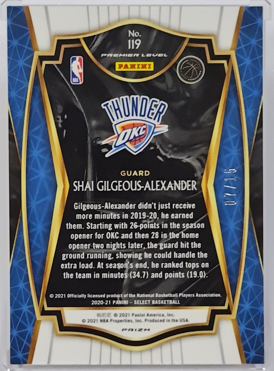 2020-21 Select FOTL Shai Gilgeous Alexander Orange Pulsar