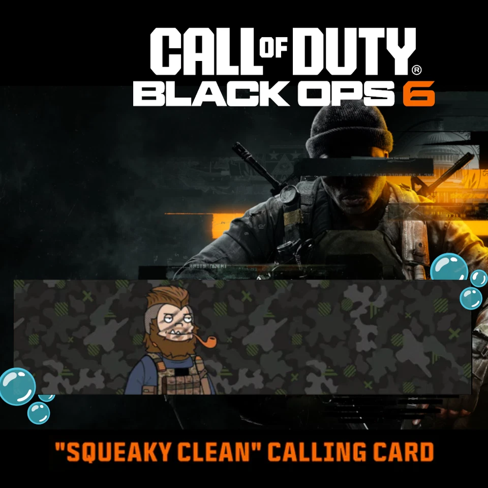 ACTIVISION Scheda telefonica Dr Squatch Black Ops 6 Call of Duty Squeaky Clean [animata] 🧼
