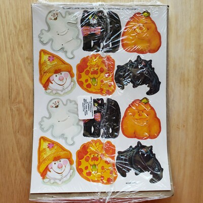 1992 Current Inc Halloween Money Treat Cardboard Coin Holders Ghost Cat Bat New