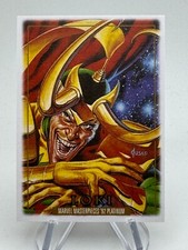 Marvel Masterpieces '92 Platinum LOKI Canvas Parallel #50