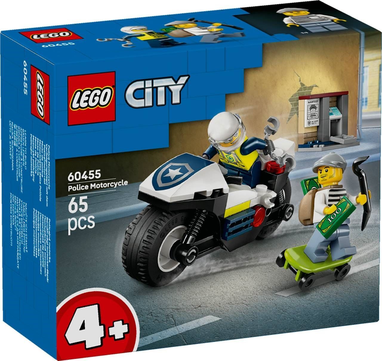 Merchandising Lego: 60455 - City Police - Inseguimento Della Moto Della Polizia