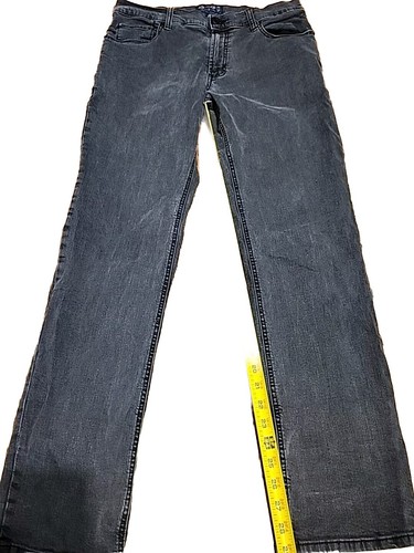 American Rag CIE Herren Mid Rise Straight Anthrazit Ziel Jeans Größe 32X32 - Bild 6 von 9