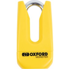 Oxford Monster 11mm Disc Lock Yellow Padlock Motorbike Bike Security Accessories