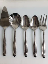 Oneida Alexandria Stainless Serving Set of 5 Spoons Pie Server Fork 1870 China