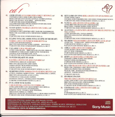rare CD BALADAS DUETOS Amor gitano ALEJANDRO & BEYONCE eclipse total del amor
