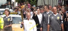 Photo 12x8 Olympic Torch Relay, Shere Charlie Palmer, 87, a local hero fro c2012