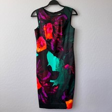 Milly Floral Print Sleeveless Sheath Dress Party Cocktail Made in USA 4