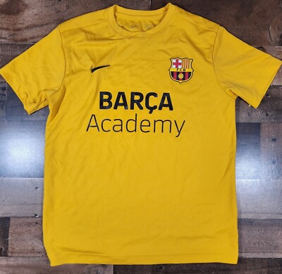 Nike BARCA Academy ジャージセット XS Nike Dri-Fit FC Barcelona Barca Academy Jersey Yellow Soccer Youth