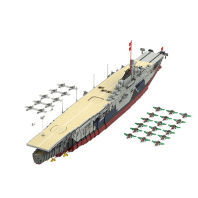 Fleet Aircraft Carrier Graf Zeppelin mit Power Functions 8041 Stück C8054 Neu