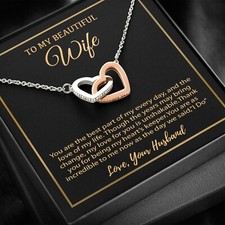 To My Wife Necklace, Christmas Gifts For Women, Anniversary Gift For Wife