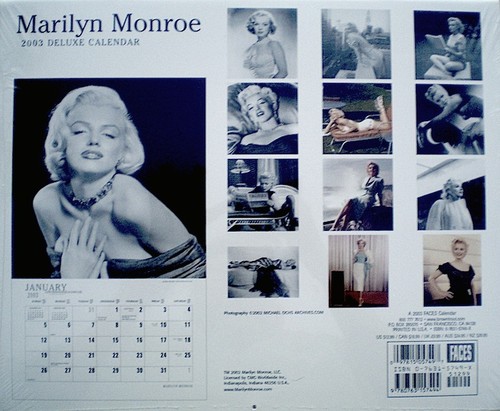 Marilyn Monroe Calendar 2003 20th Century Fox Niagara Milton Greene SEALED MINT - Picture 2 of 2