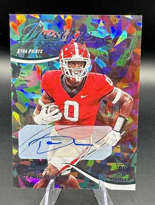 2023 Prestige Steelers DARNELL WASHINGTON Rookie RC Auto ''Xtra Points'' SSP 4/10
