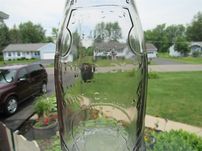 TREQ Milk Bottle The Empire State Dairy Co Company Brooklyn NY OLD Turning Dark