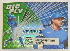 2021 Panini Mosaic Baseball Big Fly George Springer #BF6 Green Mosaic Prizm