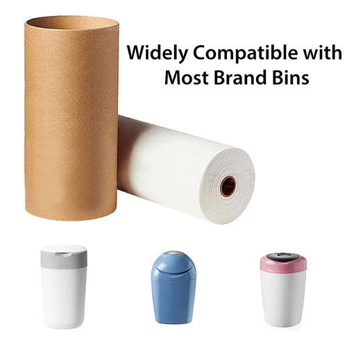 100m/400m Nappy Bin Refill Kit Compatible With Tommee Tippee Sangenic Liner Film - Picture 3 of 21