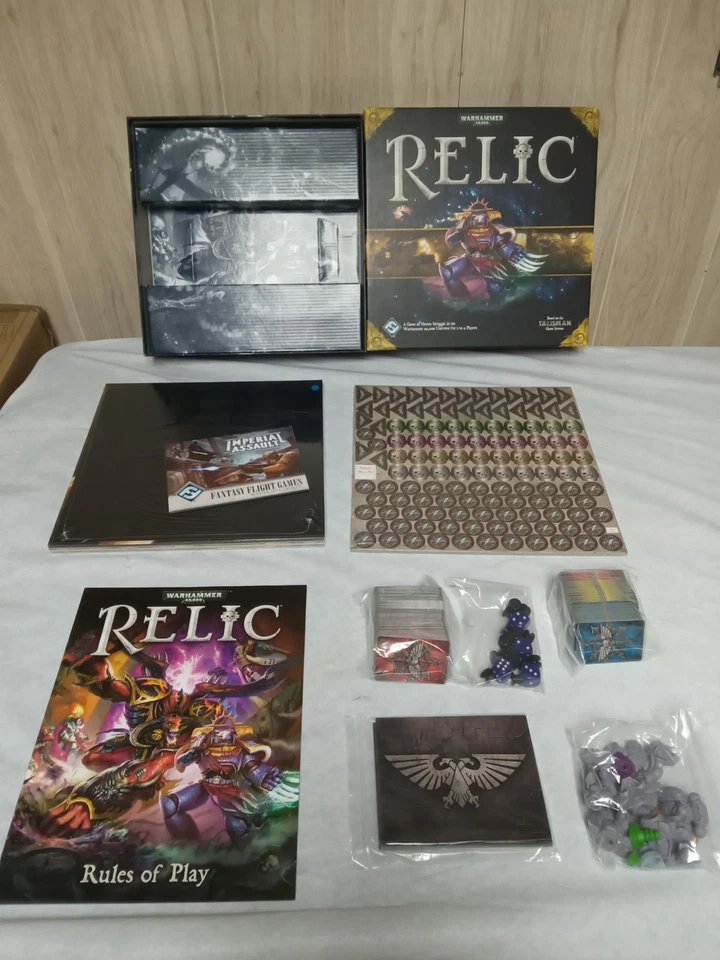 Warhammer 40K: RELIKT mit NEMESIS und HALLS OF TERRA Erweiterungen. FFG, OOP, VG+ - Bild 2 von 4