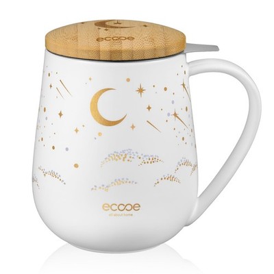 ecooe Large Tea Infuser Mug 20.3oz Ceramic Tea Cup with Removable Stainless S...