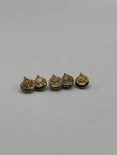 USS 10K Gold Service Pins Lot 25 30 35 40 45 Years United States Steel Vintage
