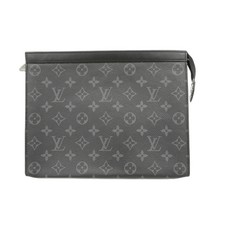 Louis Vuitton Monogram Eclipse Pochette Voyage MM Clutch Bag M6169... GZl1kcss