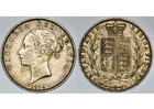 1874 QUEEN VICTORIA GREAT BRITAIN SILVER HALFCROWN HALF 1/2 CROWN COIN