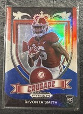 2021 Panini Prizm Crusade Red White & Blue Prizm DeVonta Smith #165 Rookie