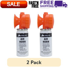 Super Loud Air Horn Can Emergency Hand Held Compressed Boat Siren Boating 2 Pack