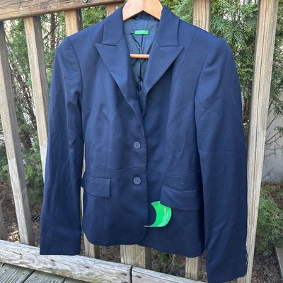 nwt united colors of benetton navy jacket size 42