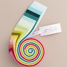 Jelly Roll 2.5" Fabric Strips - Assorted Colors, 40 Count