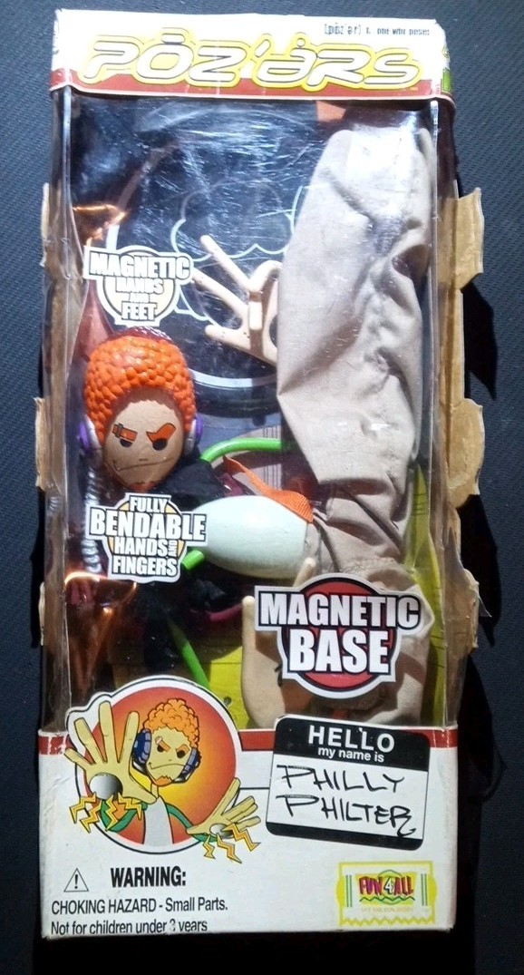 Pozers Philly Philter Bendable Base Figure RARE Nos Nip Vtg '01 B Boy Break Usa