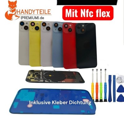 Akkudeckel Backcover kompatibel für iPhone 14 Glas NFC komplett