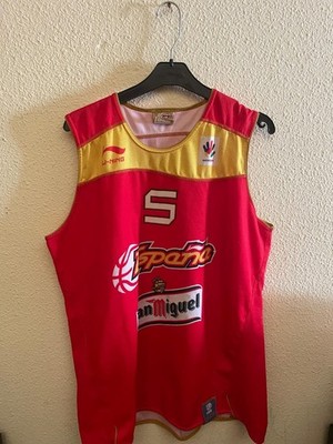 T-Shirt Offizielle Basketball Auswahl Spanien Li Ning Größe L Nr 5 Rudy