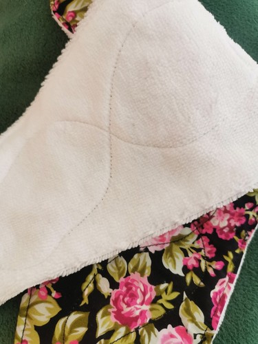 Plus Size XL Under breast sweat pad. Rose Cotton fabric, natural fibre towelling - Picture 7 of 7