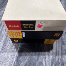 Kodak Carousel Transvue 80 Slide Trays Lot of 3 80 Capacity For Projector