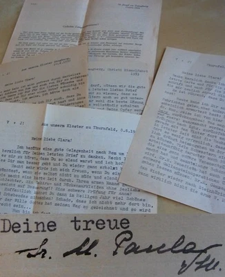 Maria Paula Zileri dal Verme OVM: Briefe Kl. THURNFELD 1949 Kl. ZANGBERG 1950-53 - Bild 1 von 4