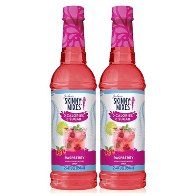 Jordan's Sugar Free Raspberry Skinny Syrup 25.4 Fl Oz Pack of 2 Zero Calories