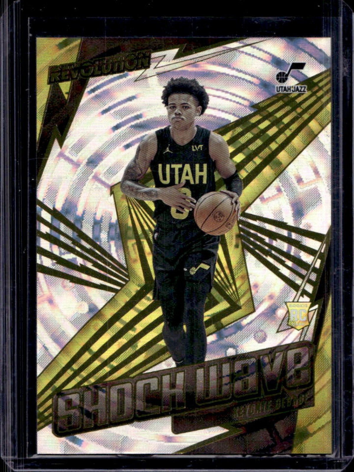 2023-24 Panini Revolution Keyonte George Shock Wave Fractal Rookie RC #23 Jazz