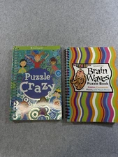 American Girl Crazy Brain Waves Puzzle Book Lot Riddles Crosswords Mazes Kids