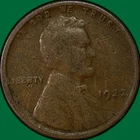 1922-D Lincoln Wheat Cent Fine F Coin, Weak D #39413
