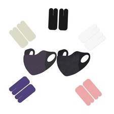 Open-Ear Balaclava Nose-Warmer Set Windproof Fleece Mask 10 Nose Pads, 12