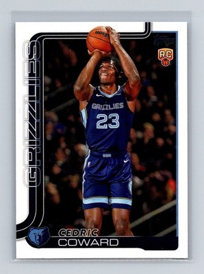 Cedric Coward #211 2025-26 NBA Topps Flagship Base Rookie Card NM+
