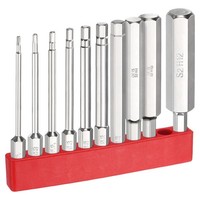 "10 StüCk H1.5-H12 Sechskant-Bitset 1.5-12Mm 1/4\" Schaft 75Mm Magnetisch"