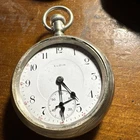 Antique Vintage Elgin Pocket Watch Broken As Is Runs & Stops When Wiggled