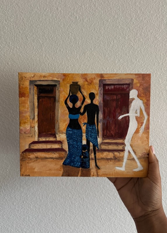 The Interloper - Original Acrylic Painting - (8"x10"x.5" canvas)