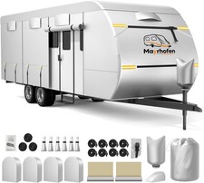 Mayrhofen 600D Oxford Fabric RV Cover 24-27ft Travel Trailer Cover, 6 Layers Wat