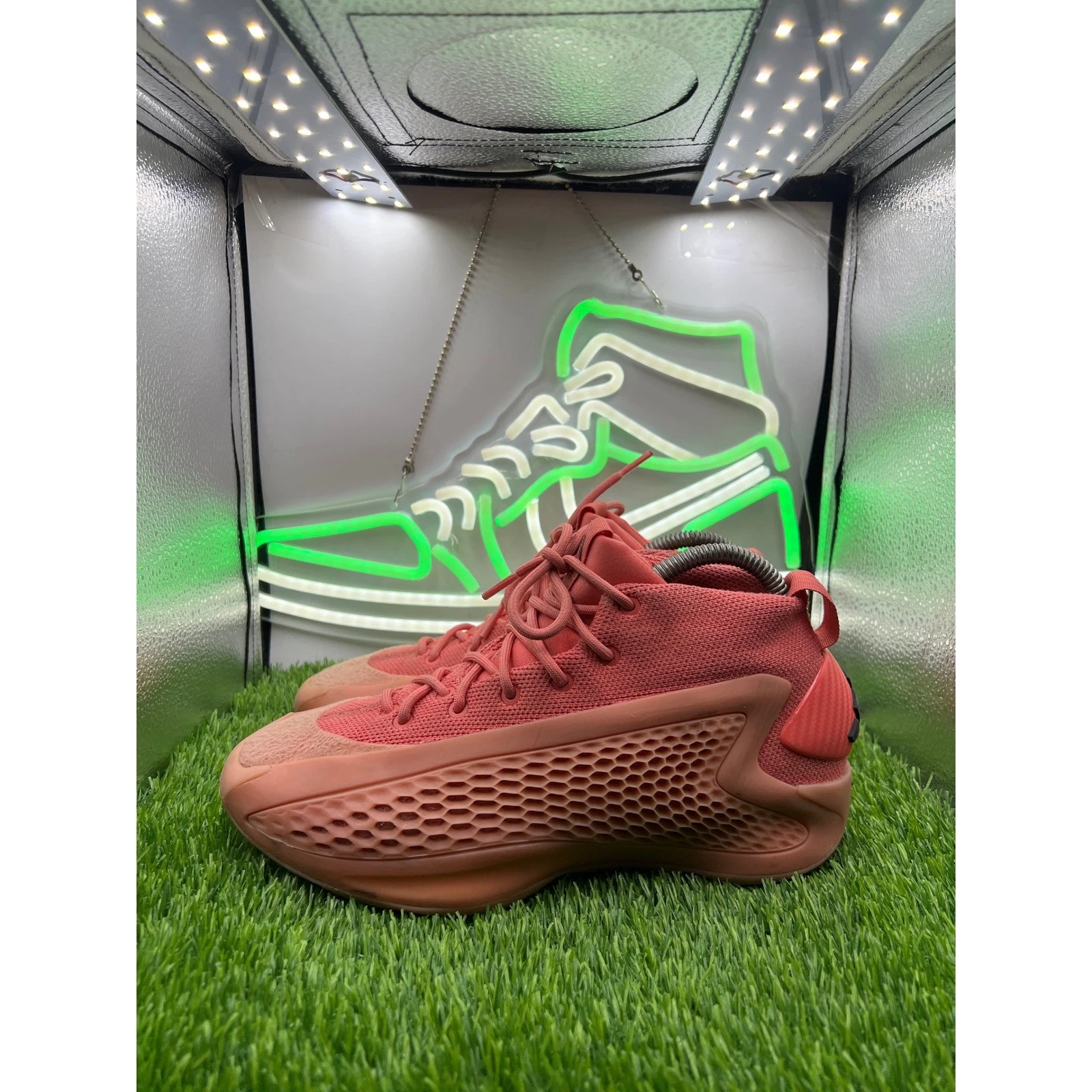 Adidas AE 1 Anthony Edwards Coral Mens Basketball Shoes IF1864 Size 6 Low Top