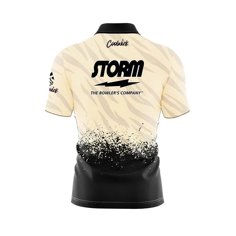 Storm Break Point Quick Ship CoolWick Sash Zip Bowling Jersey
