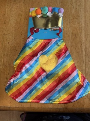 YOU ARE LOVED Small Animal Costume Rainbow CAPE AND CROWN Small Dog Guinea Pig