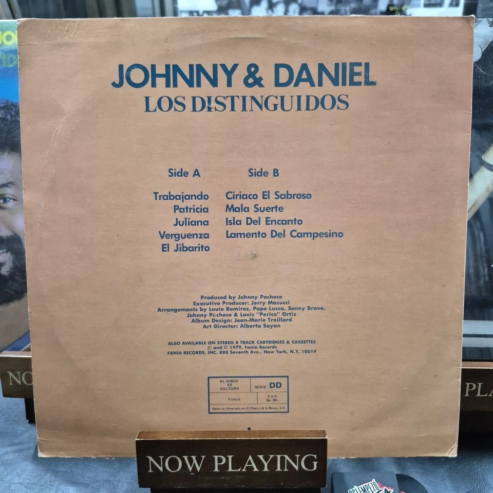 Johnny Pacheco & Daniel Santos - Los Distinguidos- Latin, Salsa, Venezuela, 1979 - Image 2 of 4