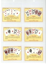 Cope Bros Cigarette Cards The Game of Poker 1936 Complete Set 25 Poker Hands